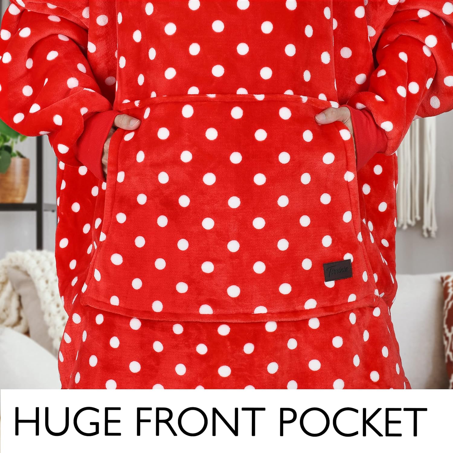 Miniatura 5 de Catalonia Sudadera con capucha de gran tamaño cómoda sudadera de sherpa para adultos