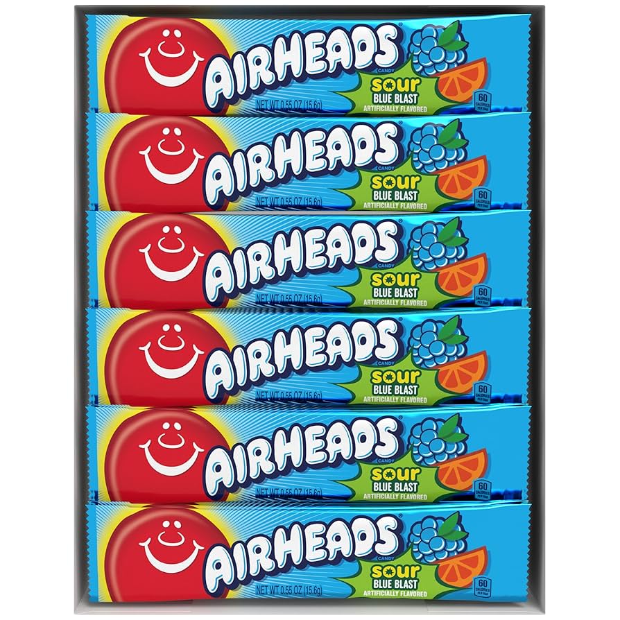 AIRBLASTER20-21 ⭐︎ CANDY SMILE Airheads Candy, Chewing Gum, RASPBERRY LEMONADE Flavor MICRO