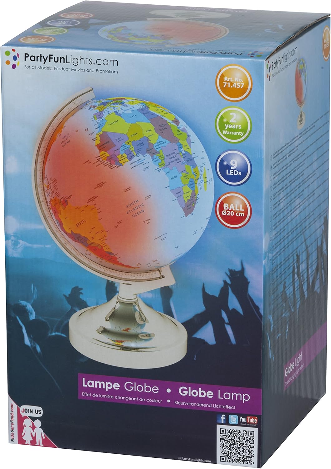 PFL Globe light with color changing LED [RA-FUN01]