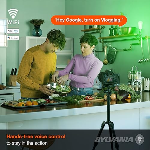 Miniatura 6 de Sylvania WiFi LED Smart ST19 RGBW - Bombilla de filamento de color y acabado ámbar, 7 W eficiente, para Alexa/Google Assistant, 2000 K, no requiere