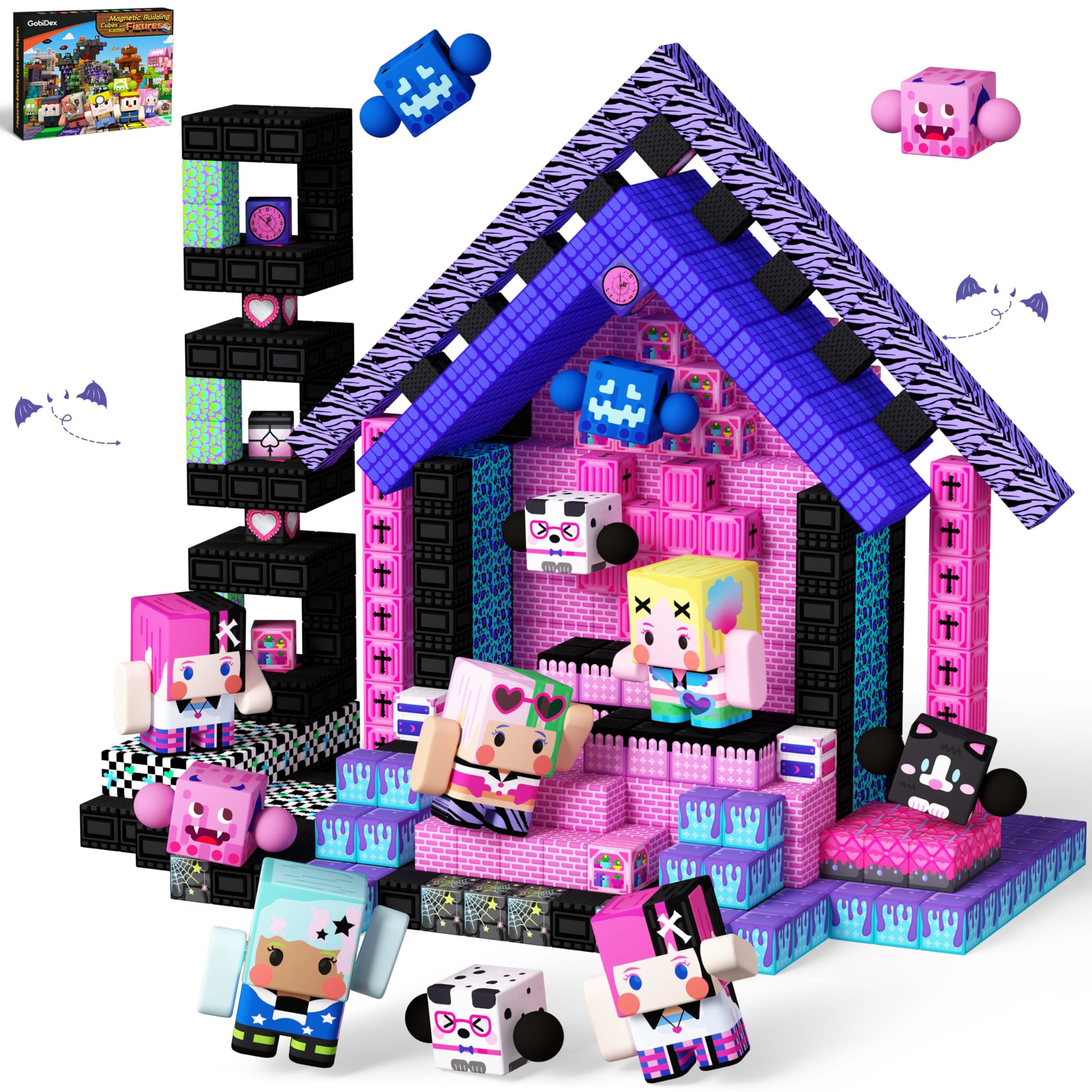 Amazon.com: GobiDex 108PCS Magnetic Building Blocks & Figures