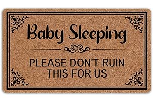 Baby Sleeping Don't Ruin Christmas Door Mat