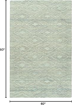 Kaleen 5' x 7'9 Wool Area Rug in Beige, Hand-Tufted Palladian Collection