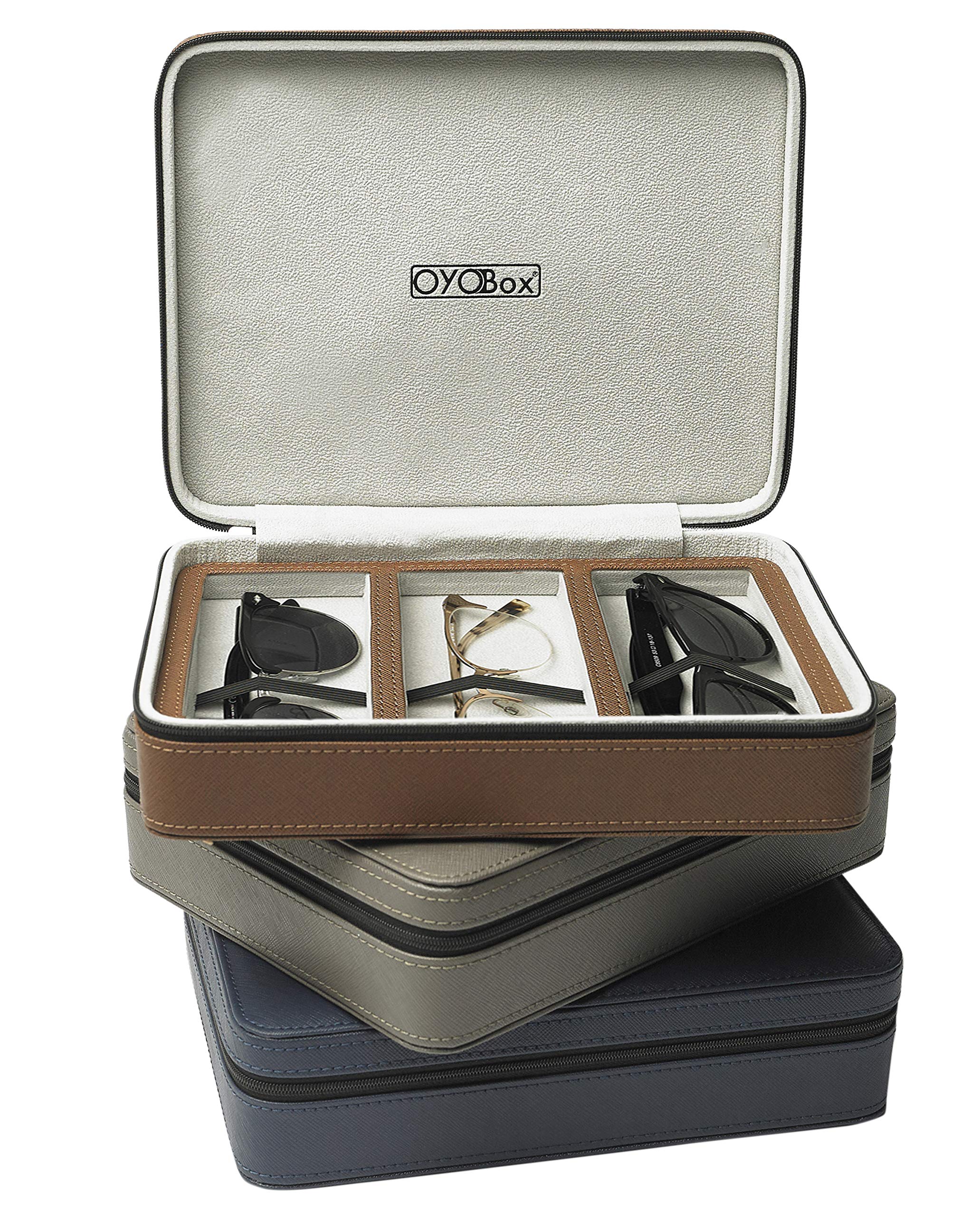Oyobox Eyewear Travel Case Luxury Slot Organizer For Multiple