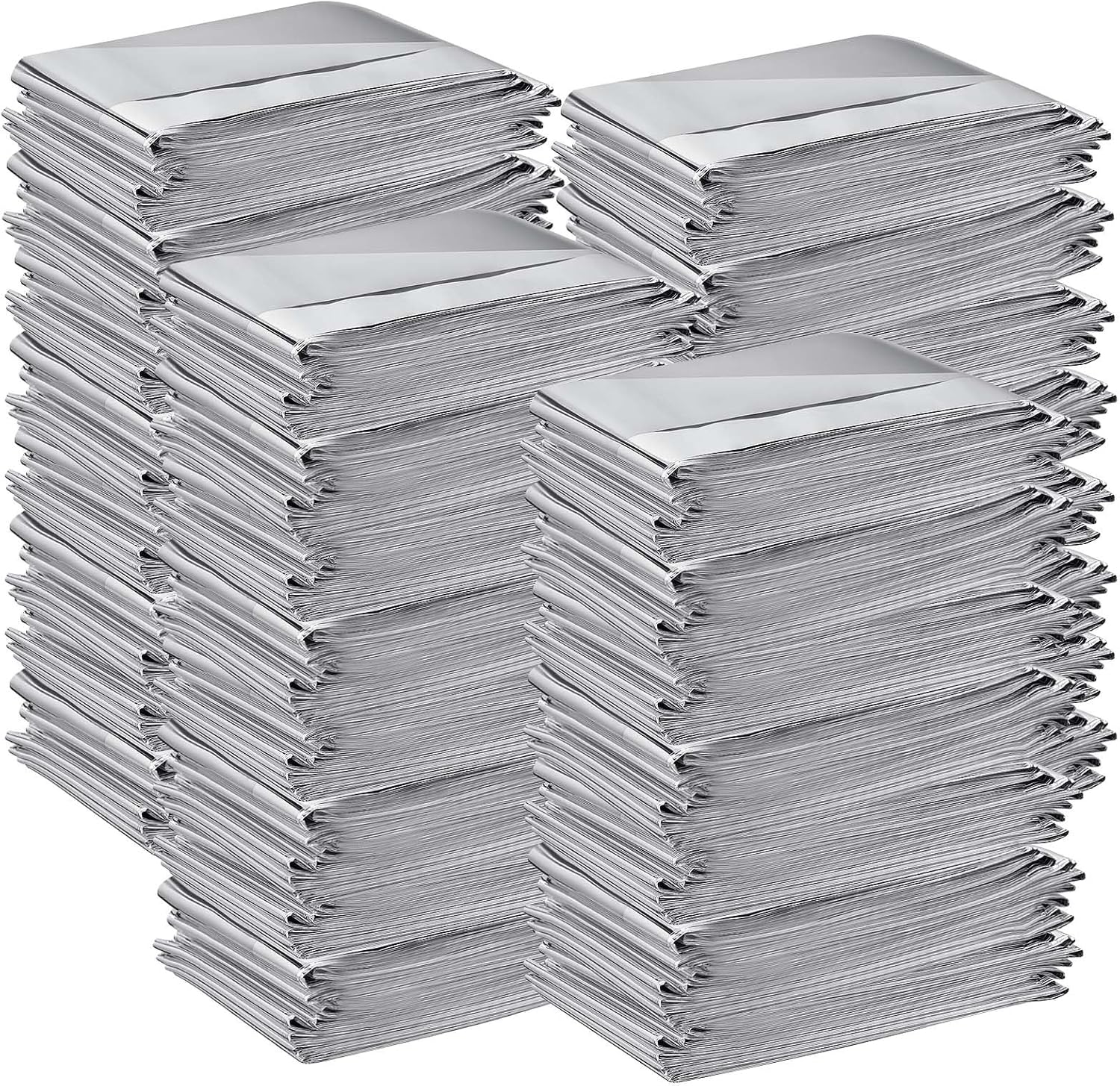 100 Pack Emergency Thermal Blankets for Camping & Survival 64×84 100 Pack Emergency Thermal Blankets for Camping & Survival 64×84
