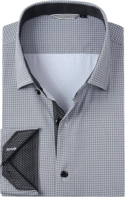 Alex Vando Mens Printed Dress Shirts Long Sleeve Regular Fit Button Down Shirt