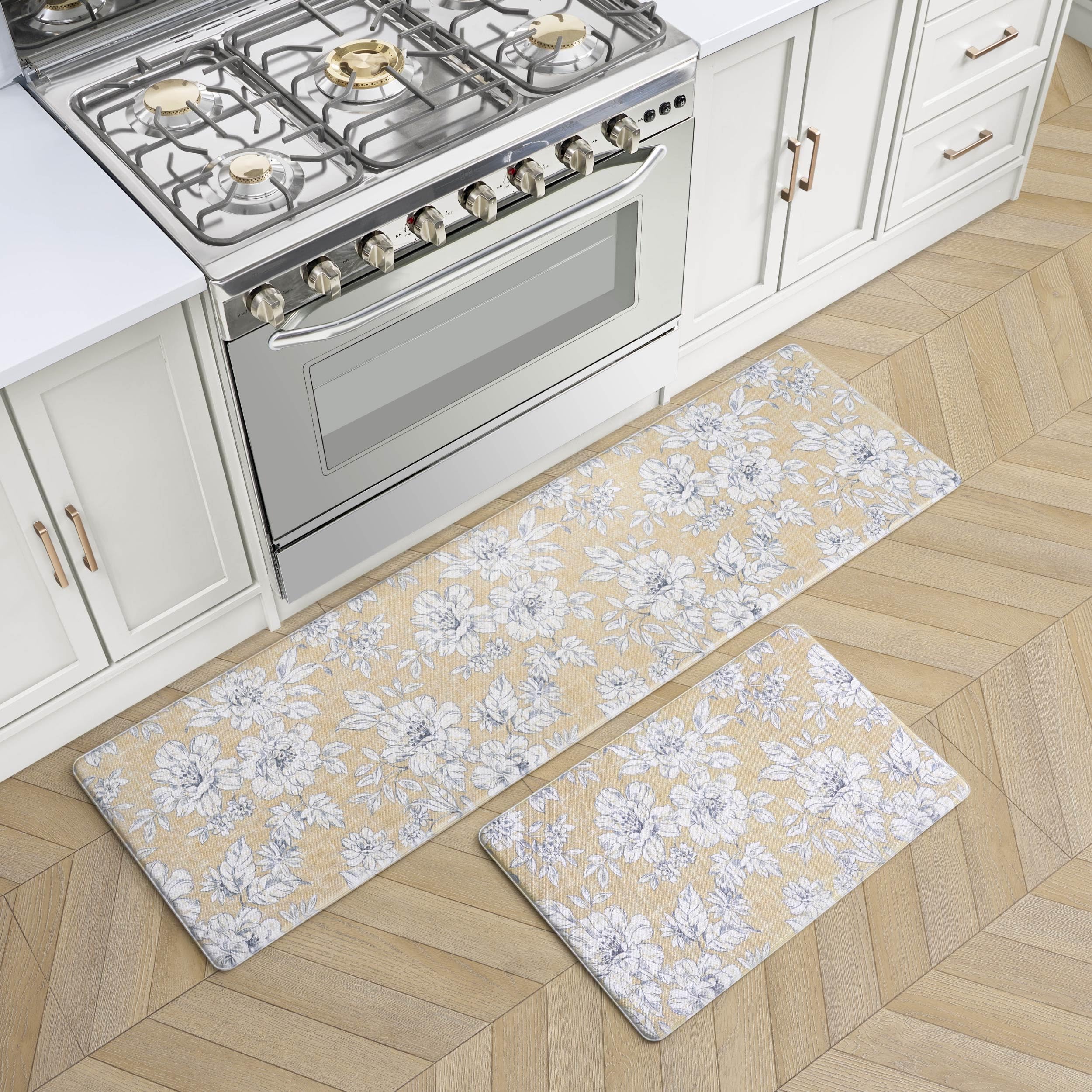 Amazon.com: Laura Ashley - Anti-Fatigue Kitchen Mat, Iris Floral
