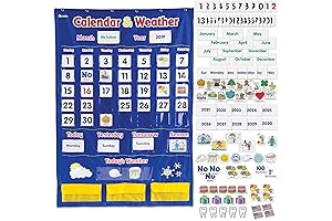 Learning Resources Calendar and Weather Chart: Educational Classroom Accessory
