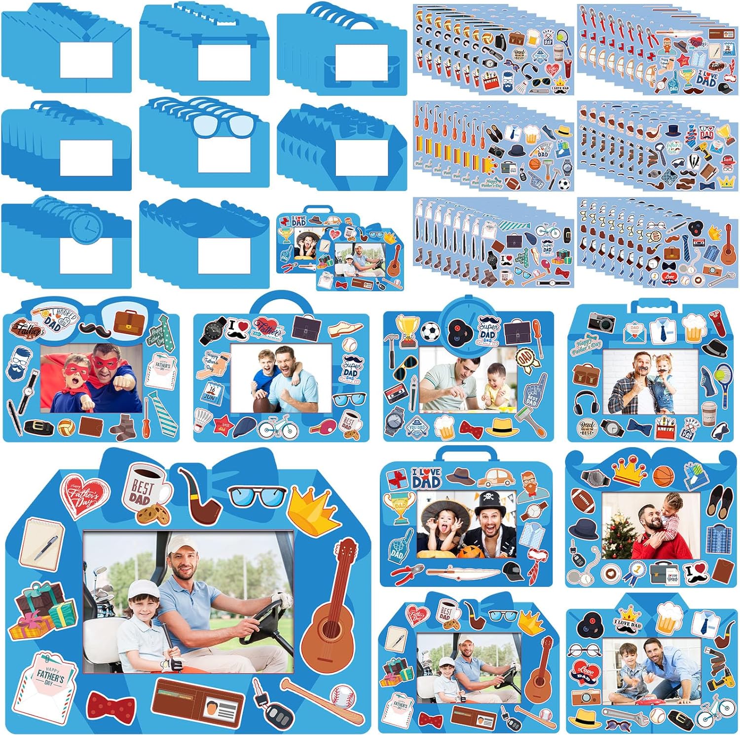 96 Pcs Fathers Day Picture Frame Crafts for Kids DIY Liberia Ubuy