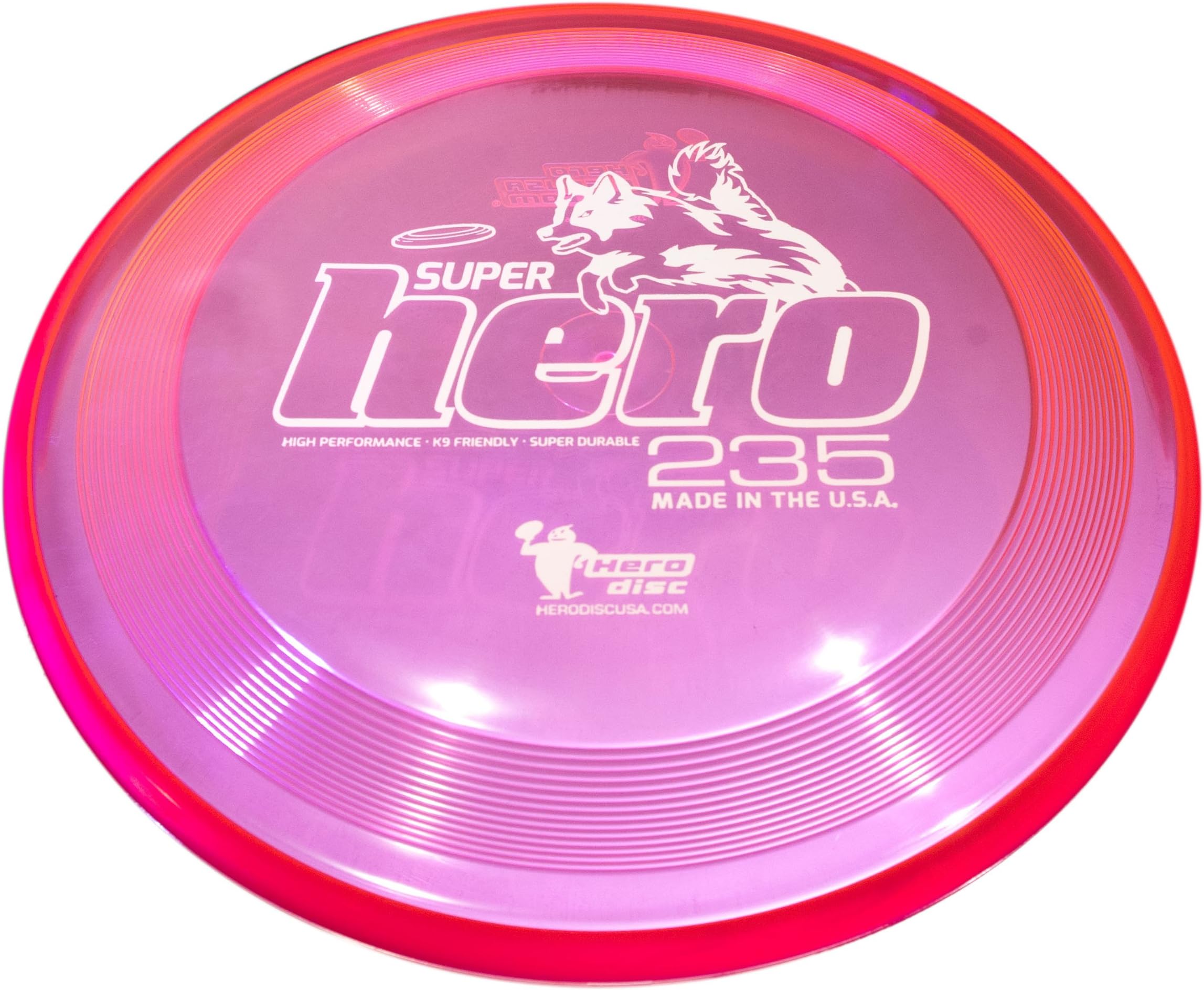 Hero Super Hero Dog Flying Disc - Pink