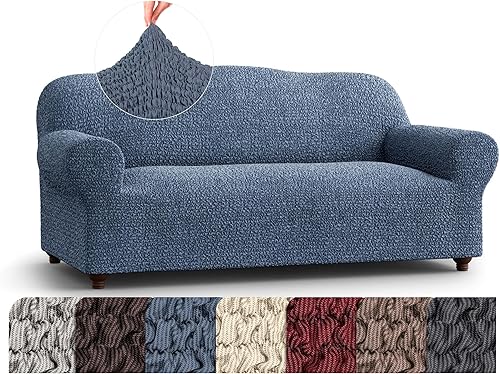 Miniatura 17 de PAULATO BY GA.I.CO. Funda desmontable para sofá - Funda elástica para sillón - Elegante funda para sofá con cojines - Funda desmontable de tela de