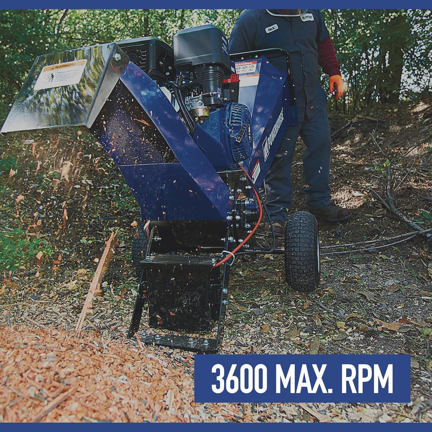 Powerhorse Chipper 3600 Max RPM