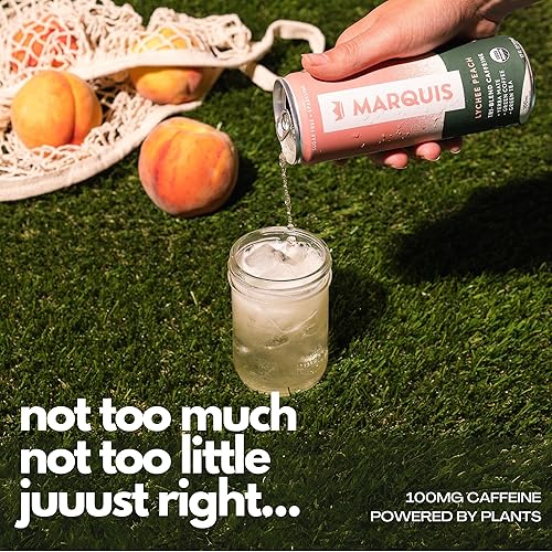 Miniatura 2 de Marquis Yerba mate sin azúcar  Cafeína con beneficios  Alternativa de bebida energética natural saludable  Vegana y sin OMG  Cafeína orgánica a base