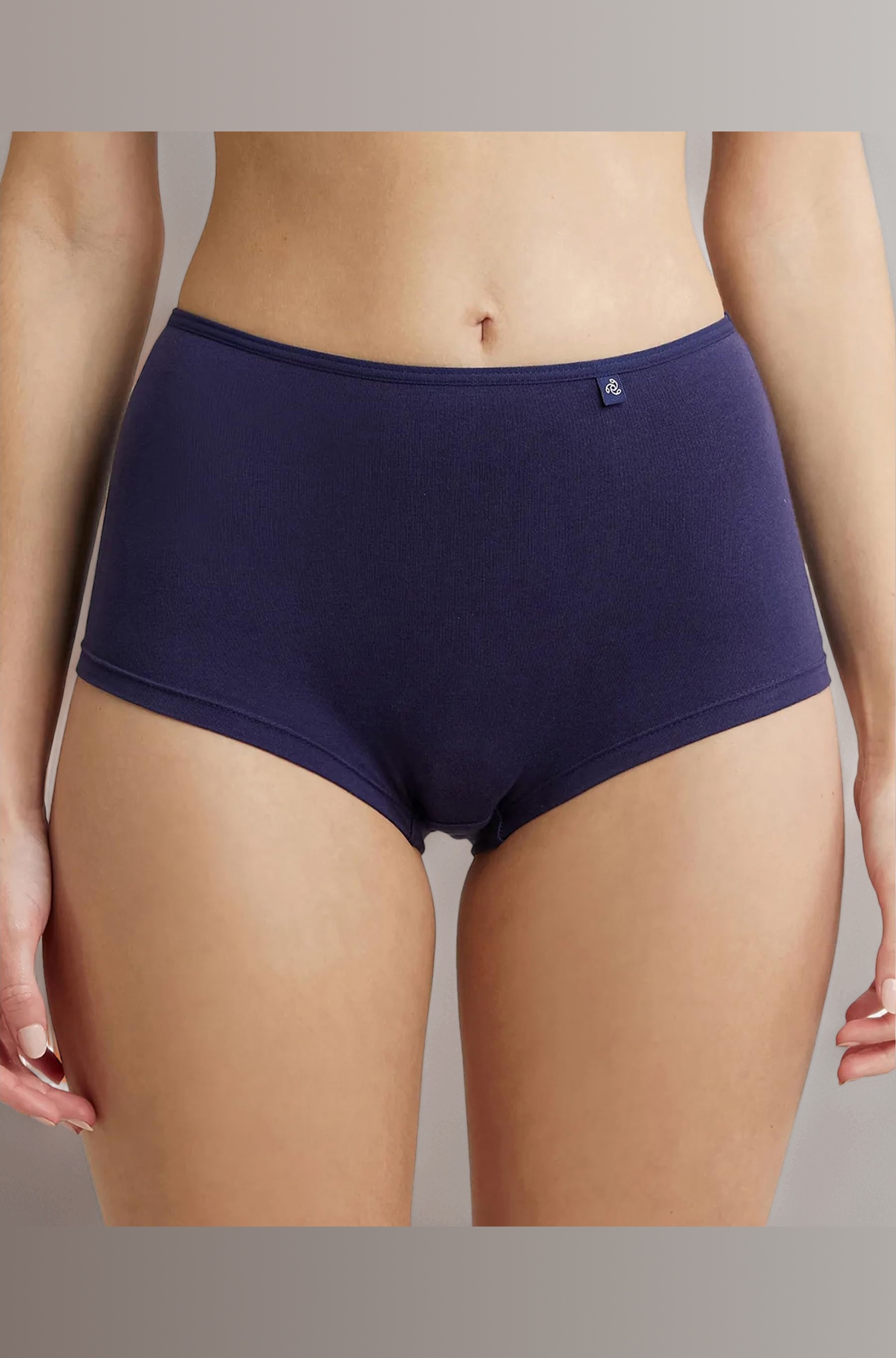 Jockey SS04 Women's High Coverage Super Combed Cotton Elastane Stretch Mid Waist Boy Shorts with Concealed Waistband and Stay Fresh Treatment