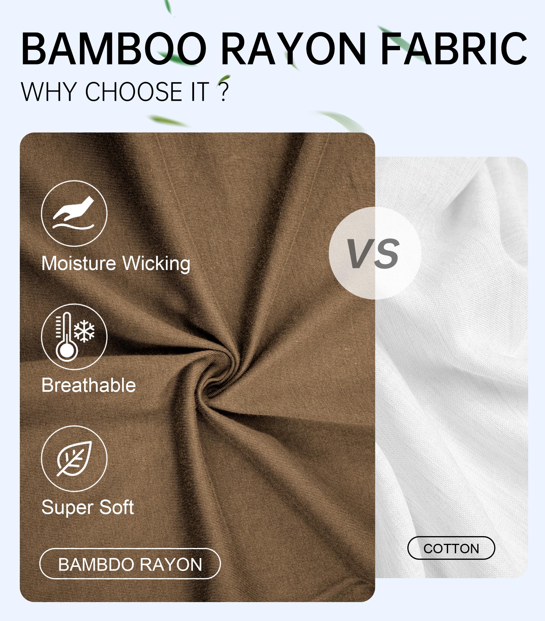 COLORFULLEAF Mens Underwear Soft Bamboo Rayon Boxer Briefs Breathable Open Fly Underwear Multipack