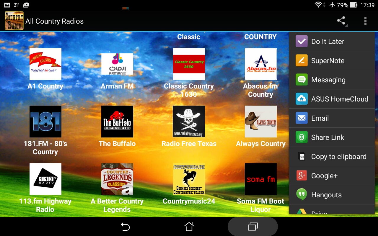 All Country Radios App on Amazon Appstore