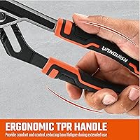 Vista 6 de VANQUISH Alicates de junta de lengüeta y ranura de 10 pulgadas Alicates de bomba de agua ajustables (3173)