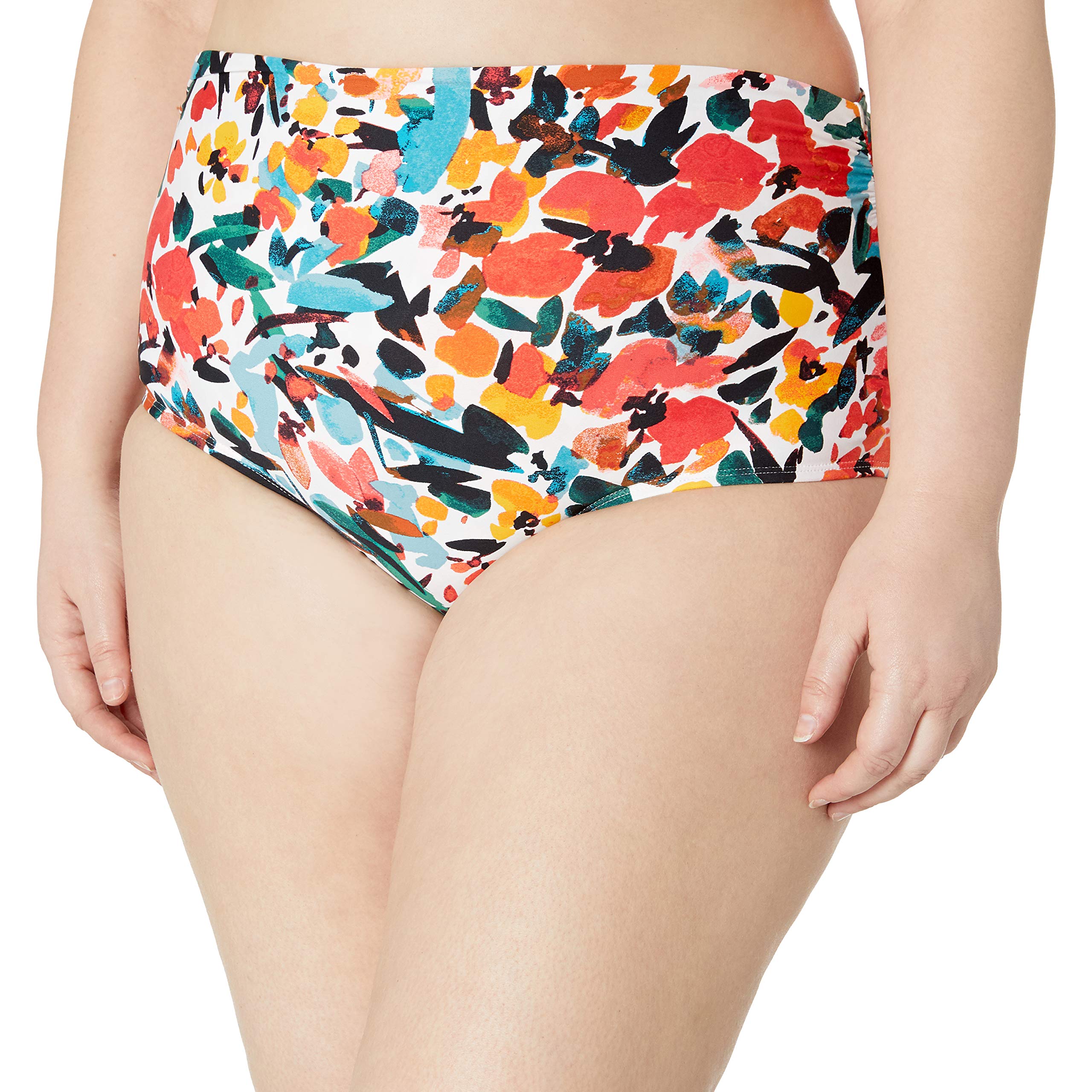 Anne Cole Dół od bikini Kobiety High Waist Swim Bottom With Side Shirring