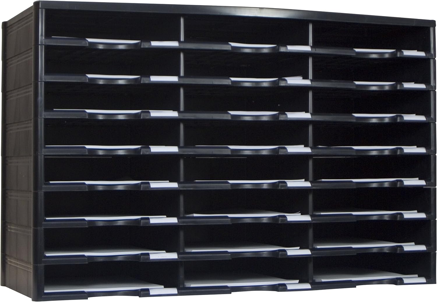 VisionSort Literature Organizer with 24 Compartments Lightweight Plastic