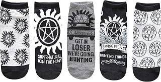 Hyp Supernatural Saving People Juniors/Womens 5 Pack Ankle Socks