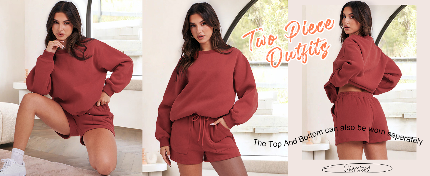 Aazon.co: ANRABESS Woen 2 Piece Outfits Sweat Shorts Sets 2025