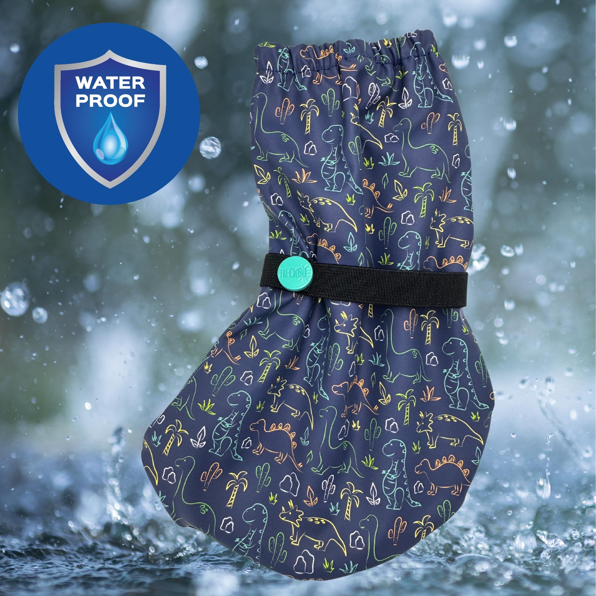 HECKBO Baby rain Booties 3 to 24 Months - Waterproof with Fleece Lining - Different Designs - Outdoor mud Shoes for Babies & Toddlers — view 4