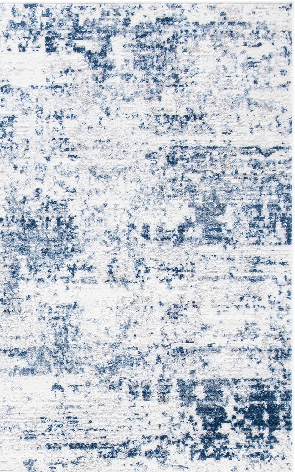 SAFAVIEH Area Rug 8x10 - Amelia Collection - Large - Ivory & Navy, Modern Design, Non-Shedding & Easy Cleaning, Ideal for Living Room, Bedroom, Office, Dining Space (ALA700B)