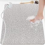 Mats de bain pour douche, non-dérapant Texturé Mat de douche doux Mat de bain Mat de massage Mat de lofah pour salle de bains, zone de douche ou humide
