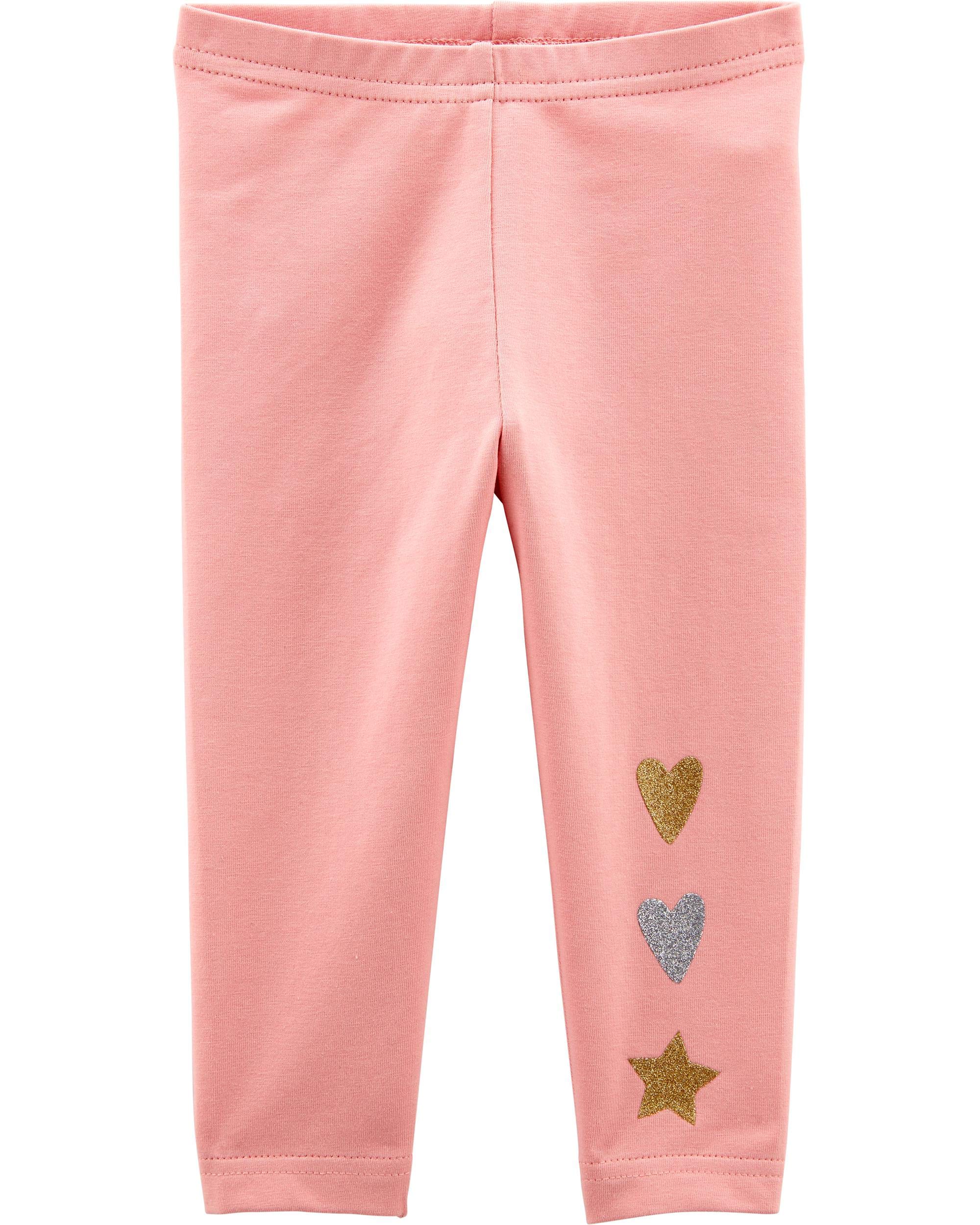 Carter's Baby Girls' 2 Pack Leggings (Baby) - Pink/Gray - 24 Months