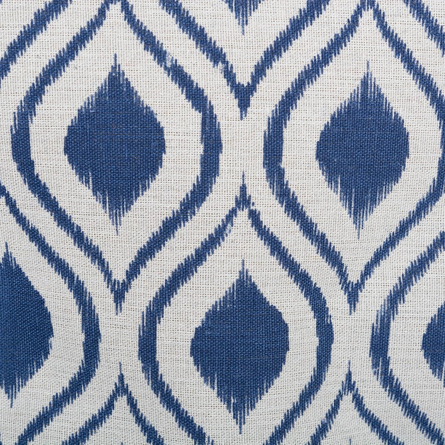 DII Polyester Container with Handles, Ikat Storage Bin, Large, French Blue