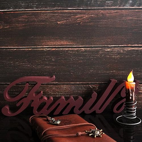 Miniatura 3 de CVHOMEDECO. Velas de cera real sumergidas a mano con temporizador, LED, con pilas, rústicas, primitivas, sin llama, 4-34 pulgadas, color marrón, 6