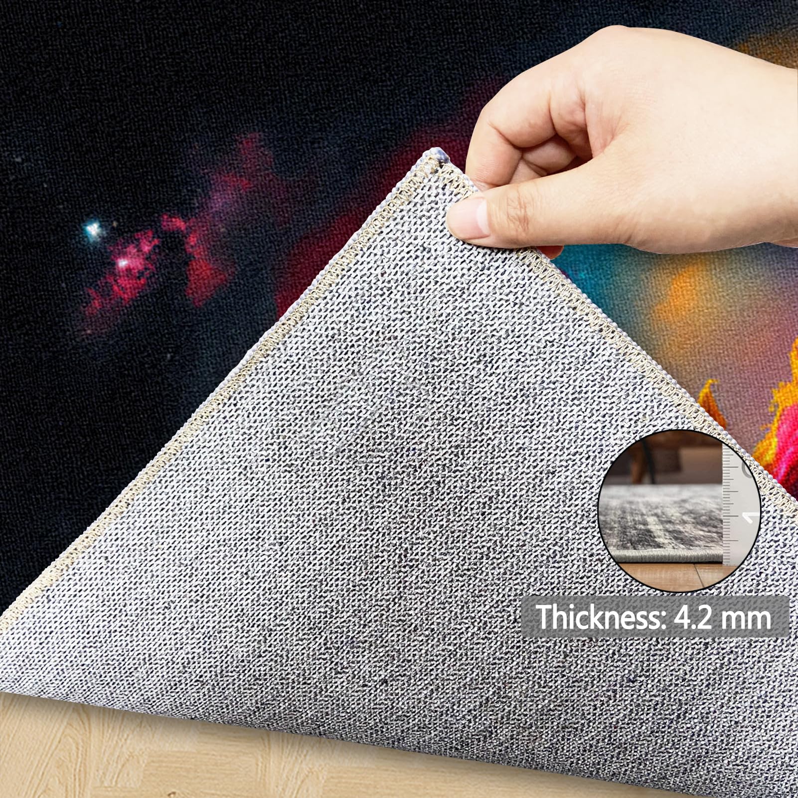 90 x 120 cm Protector Suelo Silla Ruedas Alfombra Silla Escritorio Antideslizante Alfombra Silla Gaming, Alfombra Protectora Suelo Silla Alfombra Gamer, Alfombra Oficina para Silla con Ruedas