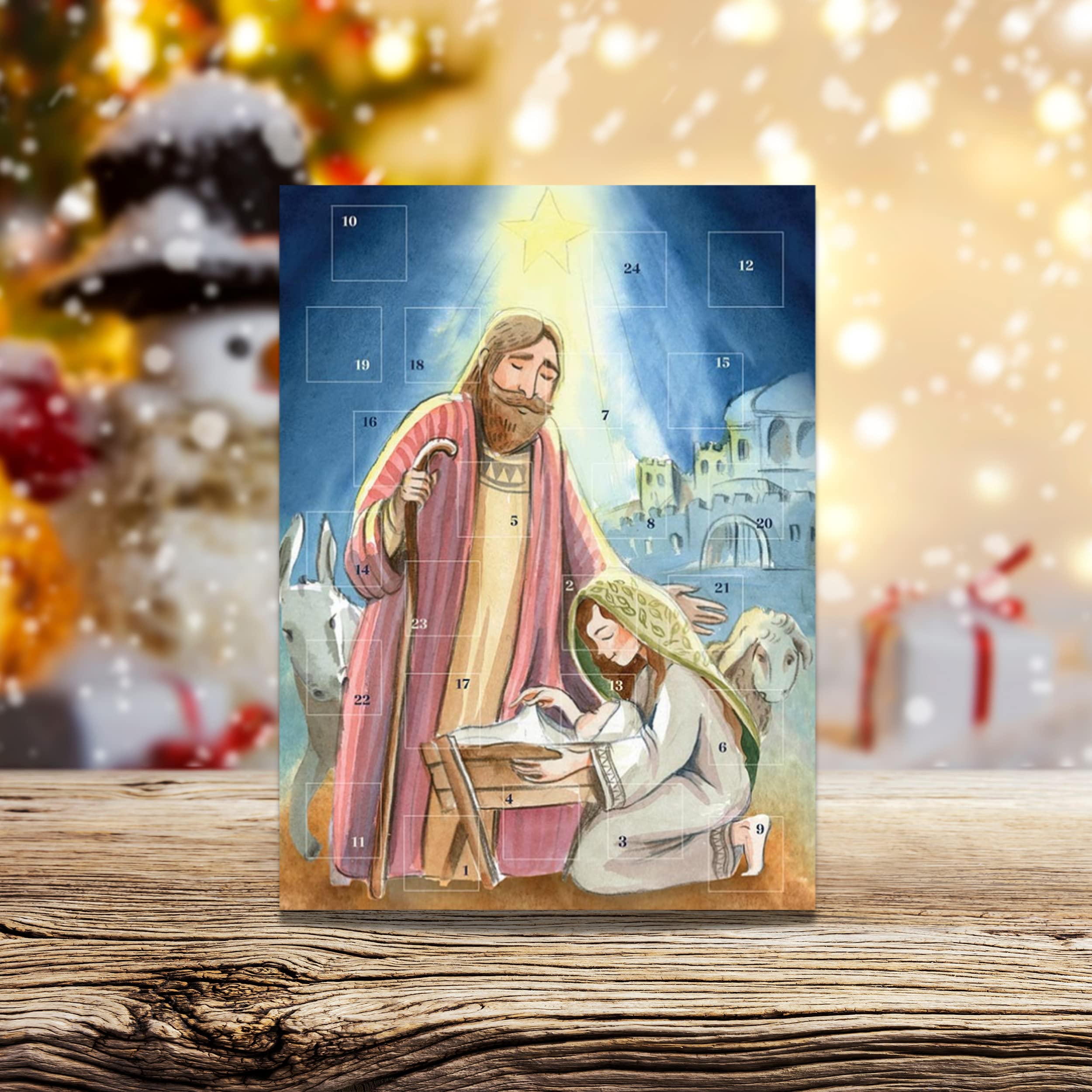 Snapklik.com : Needzo Countdown To Christmas 2024 Religious Nativity Of ...