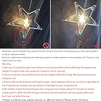 Vista 6 de Comtelek Toldo de cama con luces, cortina de cama con sincronización de música RGB, luces LED de estrella que cambian de color con aplicación remota