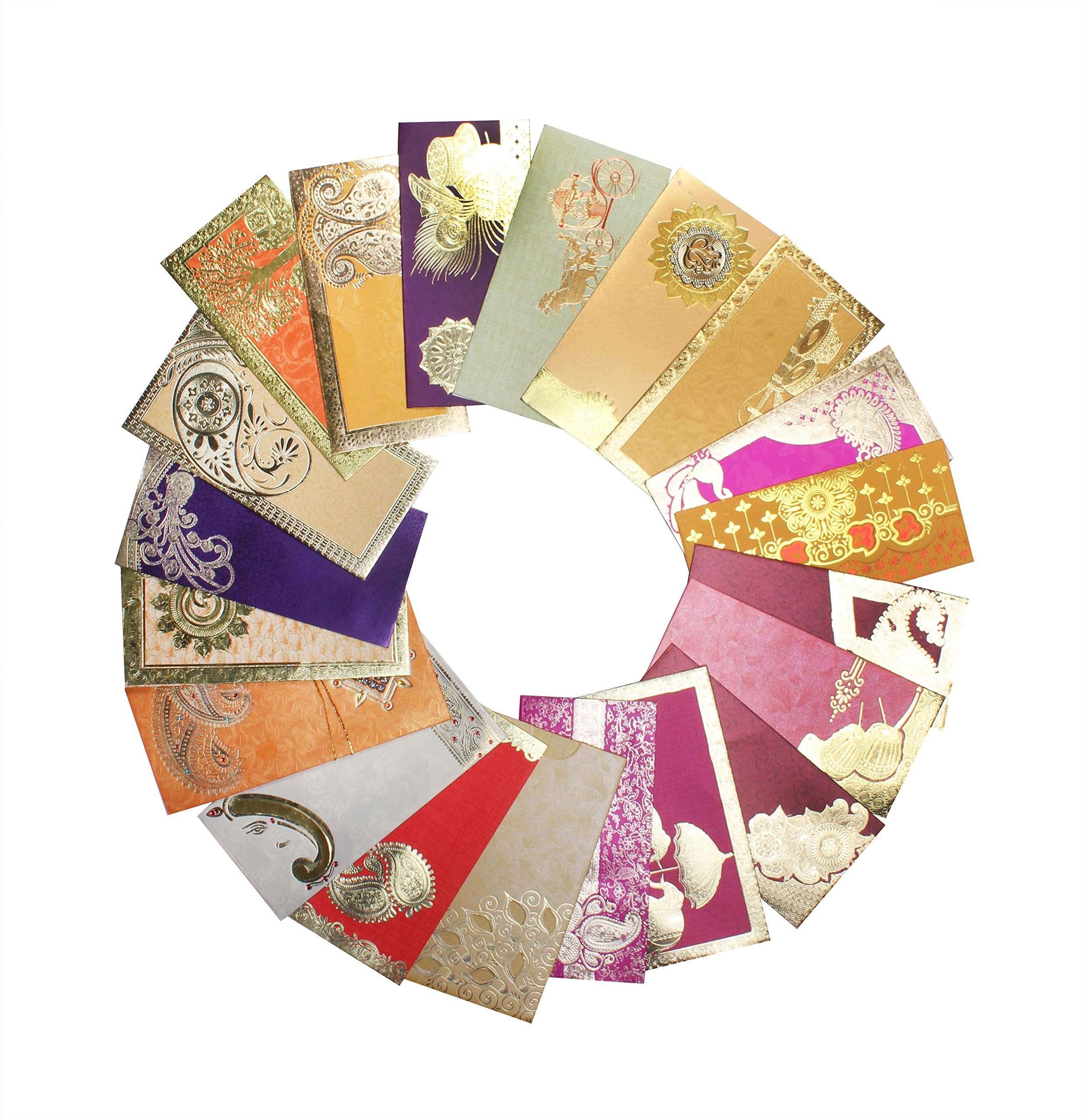Avador Premium Shagun Gift Envelope Pack Of 50 Assorted Color Designs Money Holder Card Fancy Packet For Christmas Diwali Rakhi Easter Birthday Wedding Anniversary Designer Invitation Envelopes