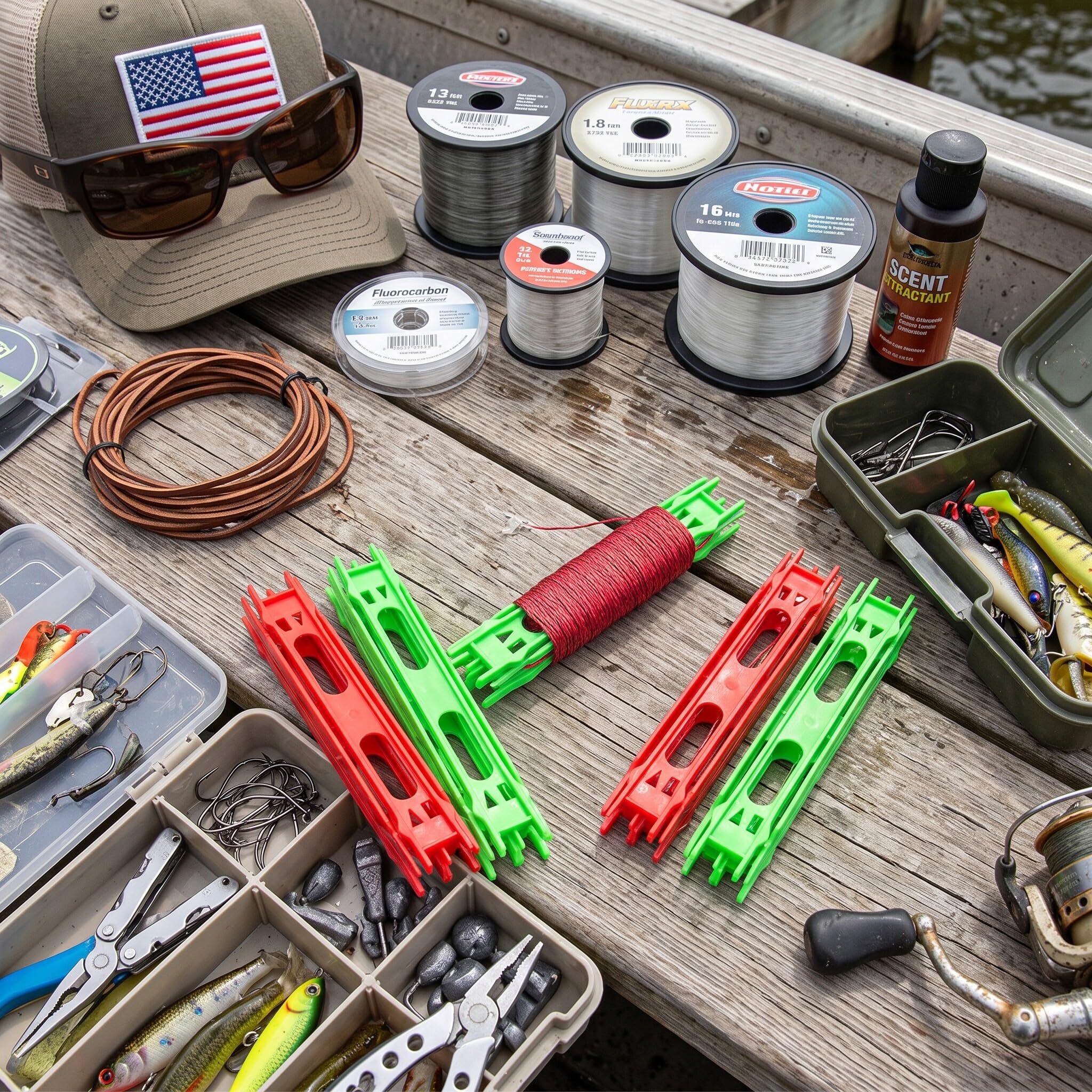 Alomejor Enrouleur de Ligne de Pêche, Outil d'emballage de Ligne en Plastique, Accessoire de Pêche Léger pour Boîte à Matériel et Moulinet de