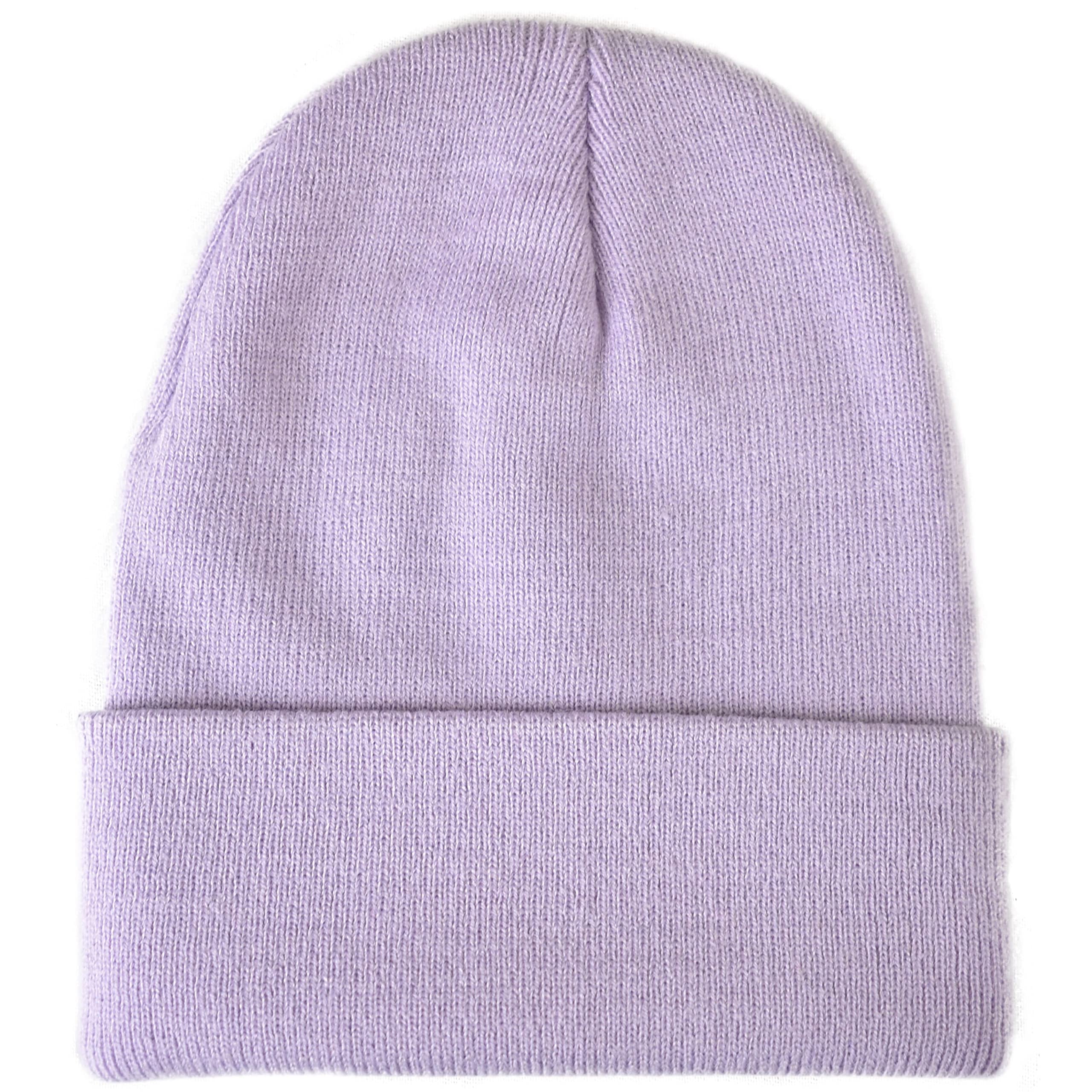 Cap911 Unisex Plain 12 inch Long Beanie - Many Colors (One Size, Lavender)