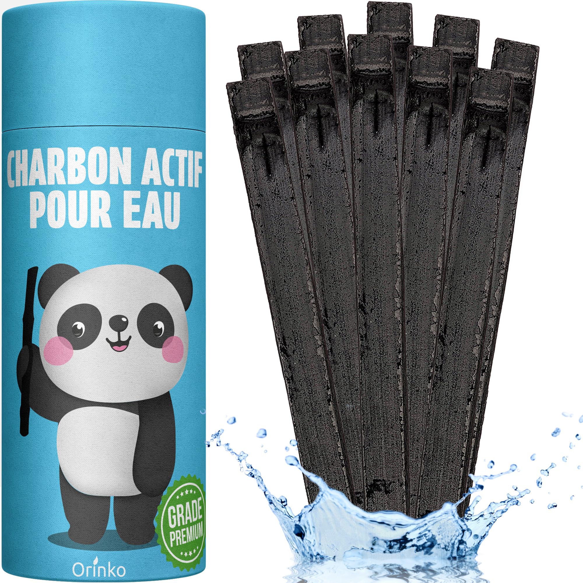 ORINKO® Aktivhole Takesumi Binchotan x10 - Japanische Aktivkohle für Trinkwasserfilterung - Nachhaltiger Kohlefilter für reines Wasser - Umweltfreundliche Kohle für natürlichen Genuss