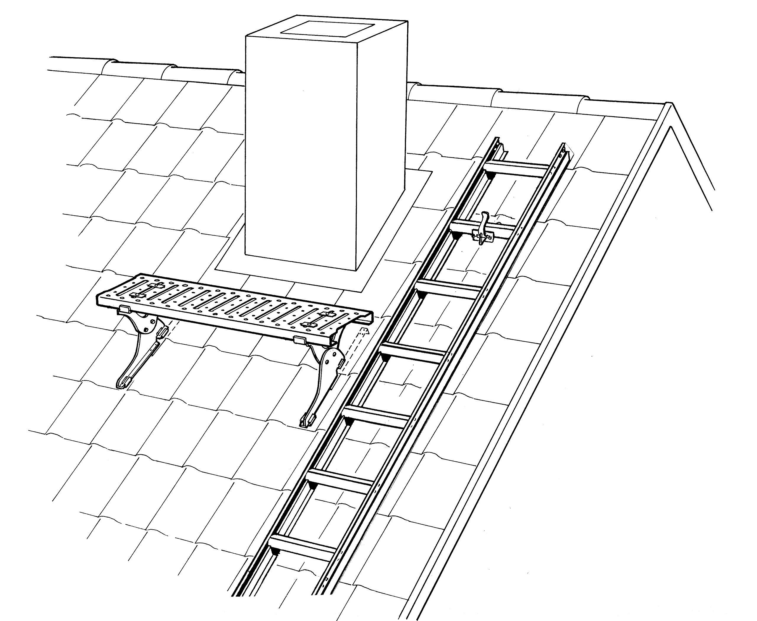 Hymer 409514 Escalera de Techo (Aluminio Natural), 14 peldaños