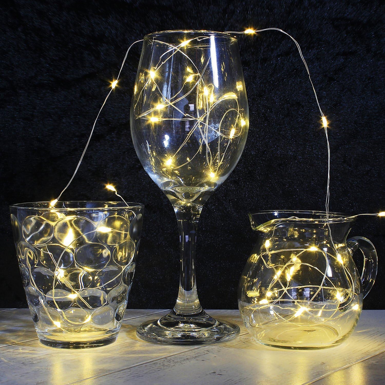 100 LED Mini Clip String Lights, Warm White Flexible Copper Wire LED Photo Clip String Lights Battery Powered Remote 50 Photo Clips Hanging for Christmas/Thanksgiving/Wedding/Wall -33ft