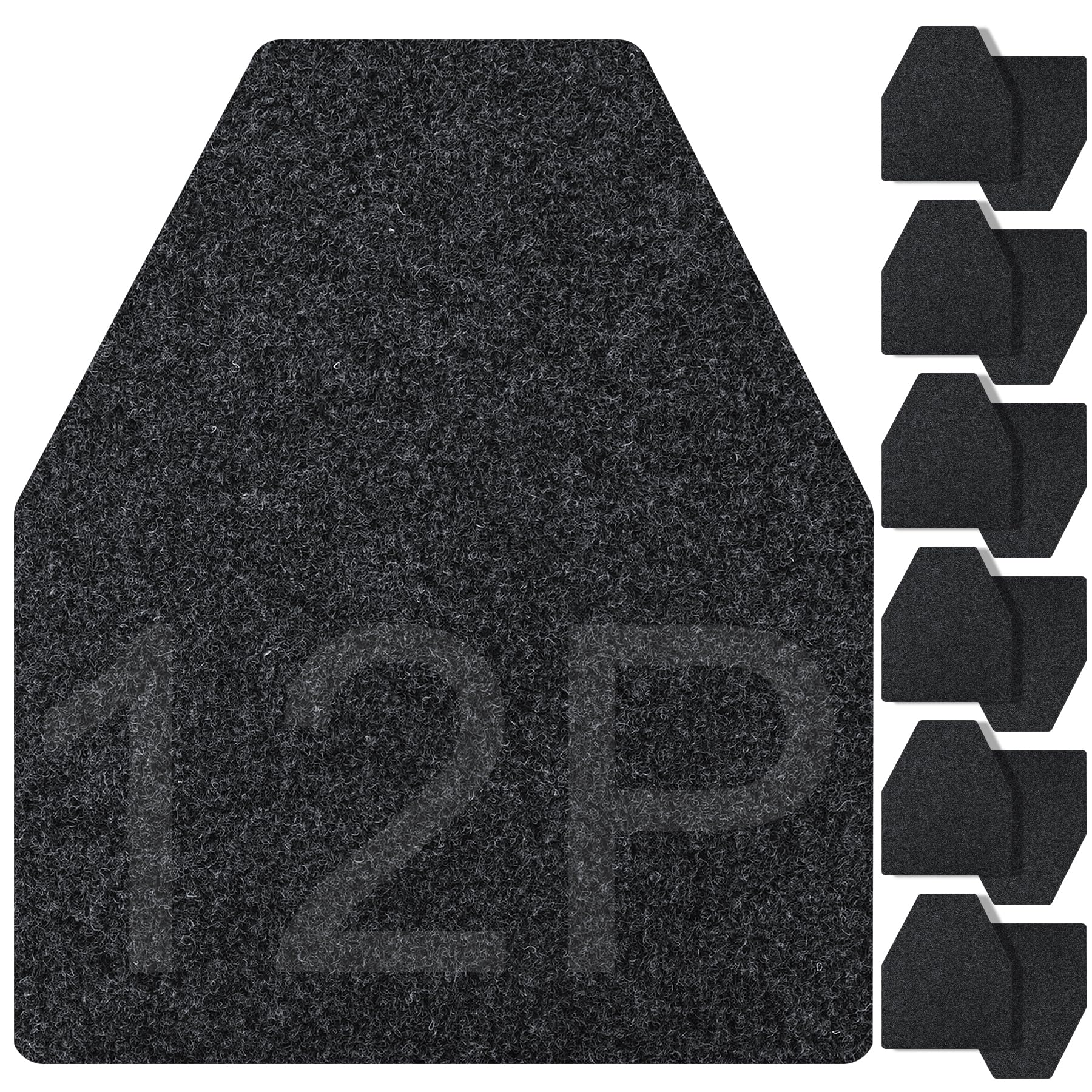 ToLanbbt 12PCS Urinal Mats for Men Bathroom Non-Slip Urinal Floor Mats Water Absorption Urinal Pads for Mens Room Disposable Commercial Toilet Urine Mats for Men’s Bathroom Restroom, Dark Gray