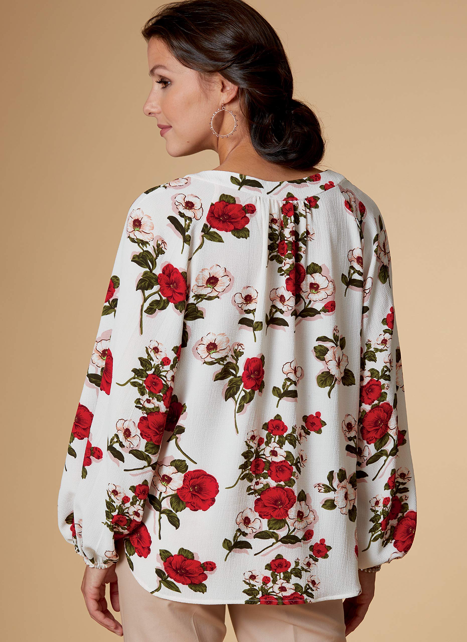 Butterick Sewing Pattern 6632 (E5) - Misses Top 14-22 B6632E5 14-22, 14, 16, 18, 20, 22 - Image 3