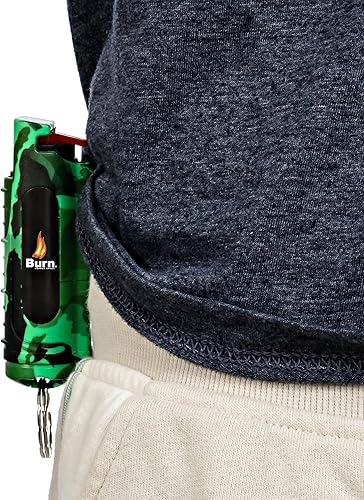 Miniatura 5 de Burn Aerosol de pimienta para defensa personal, 1/2 onza en aerosol de pimienta compacto para mujeres con llavero, máxima resistencia, grado