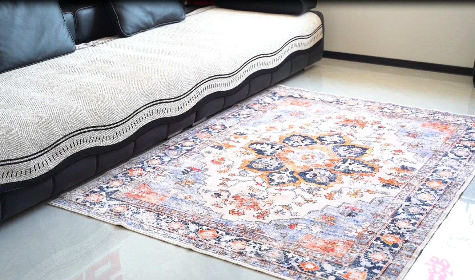 Tapete Decorativo Boho 182x122 cm Suave y Antideslizante miniatura 7