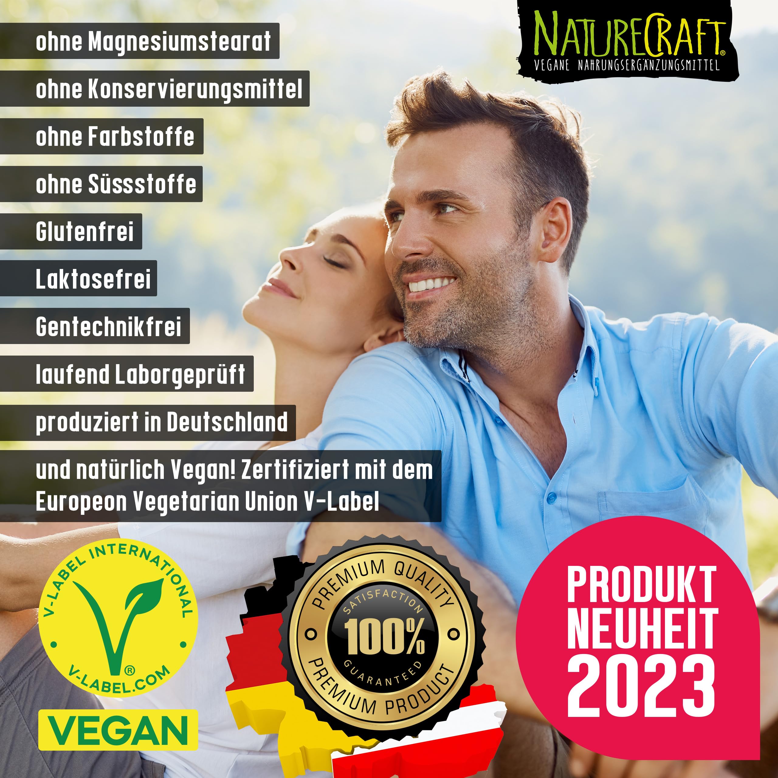 Omega-3 Algenöl PLUS - 40% DHA und 20% EPA mit Vitamin D3 + K2 + E - Zitrone und Rosmarinextrakt - Vegan (20ml = 4 Monats-Vorrat)