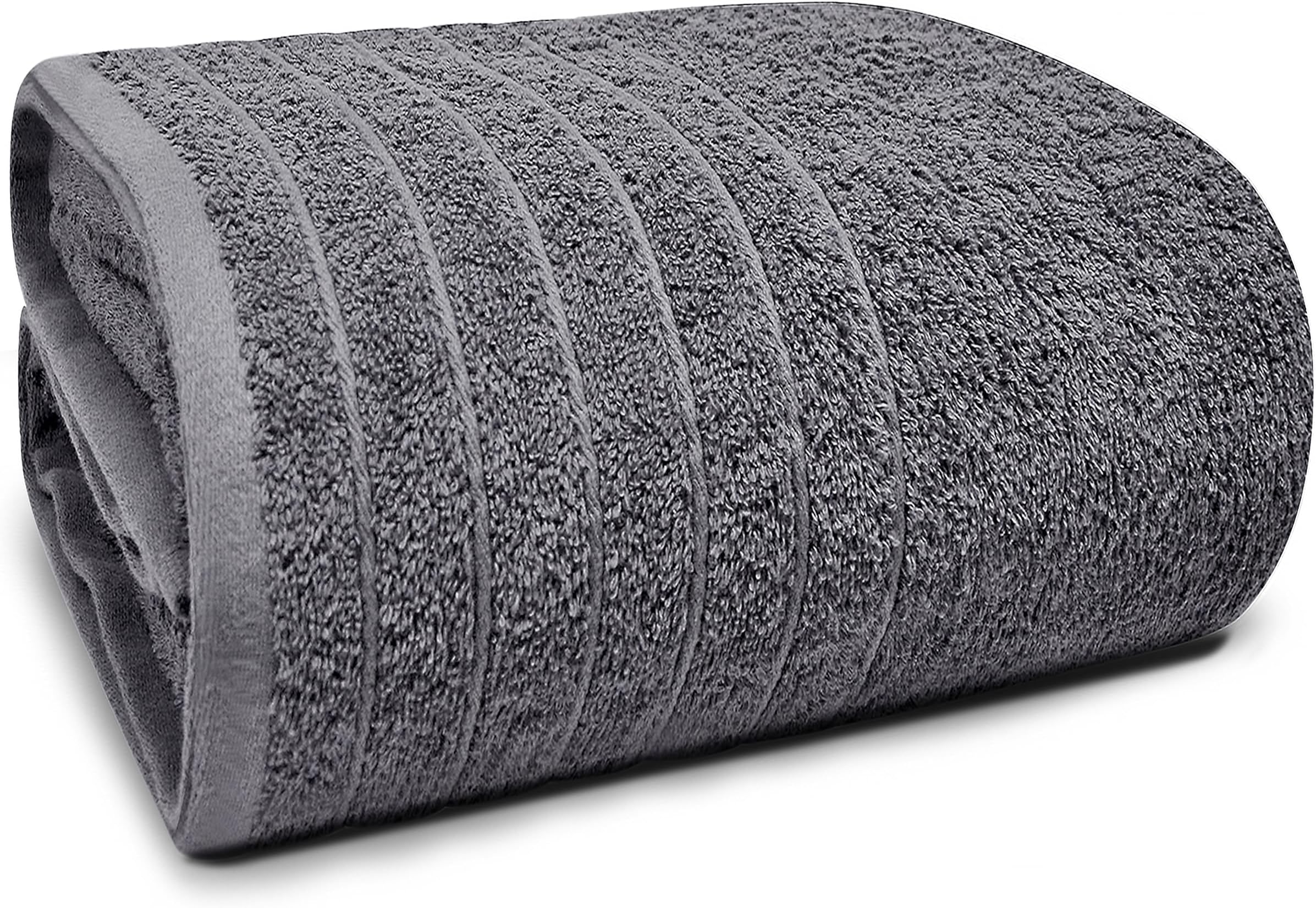 Tens Towels Pack of 1 Jumbo Bath Sheet 40 x 80 Inches, Extra Large & Light Weight, Quicker to Dry, 100% Cotton, Super Soft & Absorbent, Perfect to Wrap Yourself in, Dark Grey