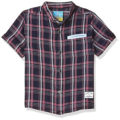 nauti nati Boys Plain Regular fit Shirt