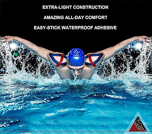 Vista 23 de Cinta deportiva de kinesiología original. Cinta deportiva profesional para tobillo, muñeca, rodilla, hombro, músculos, articulaciones. Sin látex