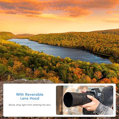 Miniatura 6 de JJC Protector de pantalla de parasol de lente dedicado para Canon RF 3937-15748in F56-8 es USM y EF 2756-11811in f4-56 is II USM reemplaza la lente