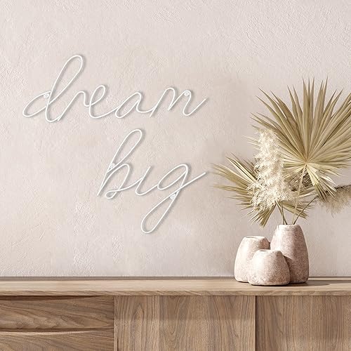 Vista 85 de Americanflat Decoración de pared de 14 x 10.5 pulgadas, decoración de pared de metal de anclaje para dormitorio, decoración moderna de pared